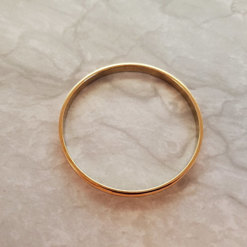 🧡 Vintage 2000's 00's Y2K J.Crew bright Orange Enamal Skinny Bangle Bracelet 🧡 - Picture 7 of 9